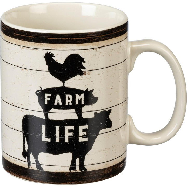 Stoneware Coffee Mug | First Coffee, Then Farm Things