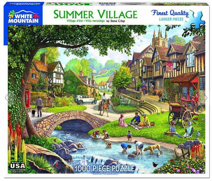 Summer Village 1000 Piece Jigsaw Puzzle by White Mountain Puzzle
