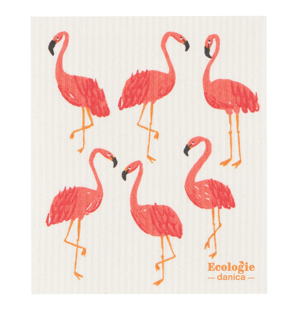 Swedish Sponge Cloth | Flamingos