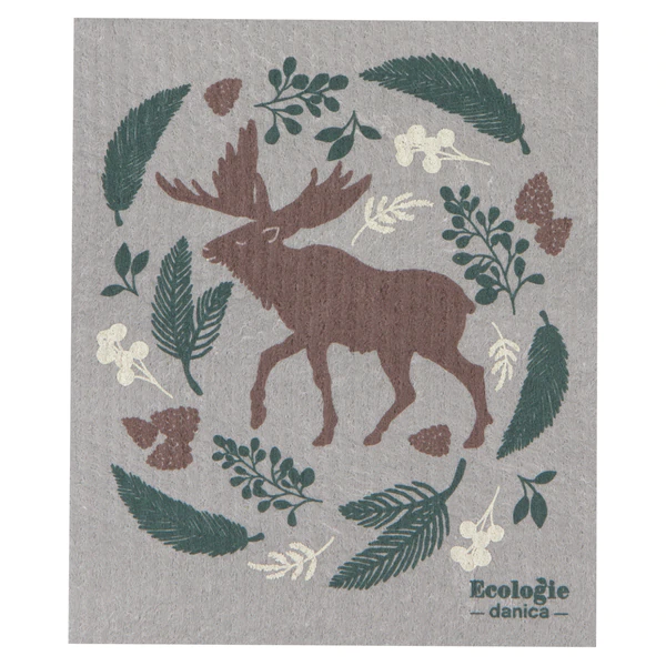 Swedish Sponge Cloth | Winter Moose