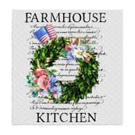 Swedish Sponge Dish Cloth | 4th of July Patriotic Farmhouse Kitchen