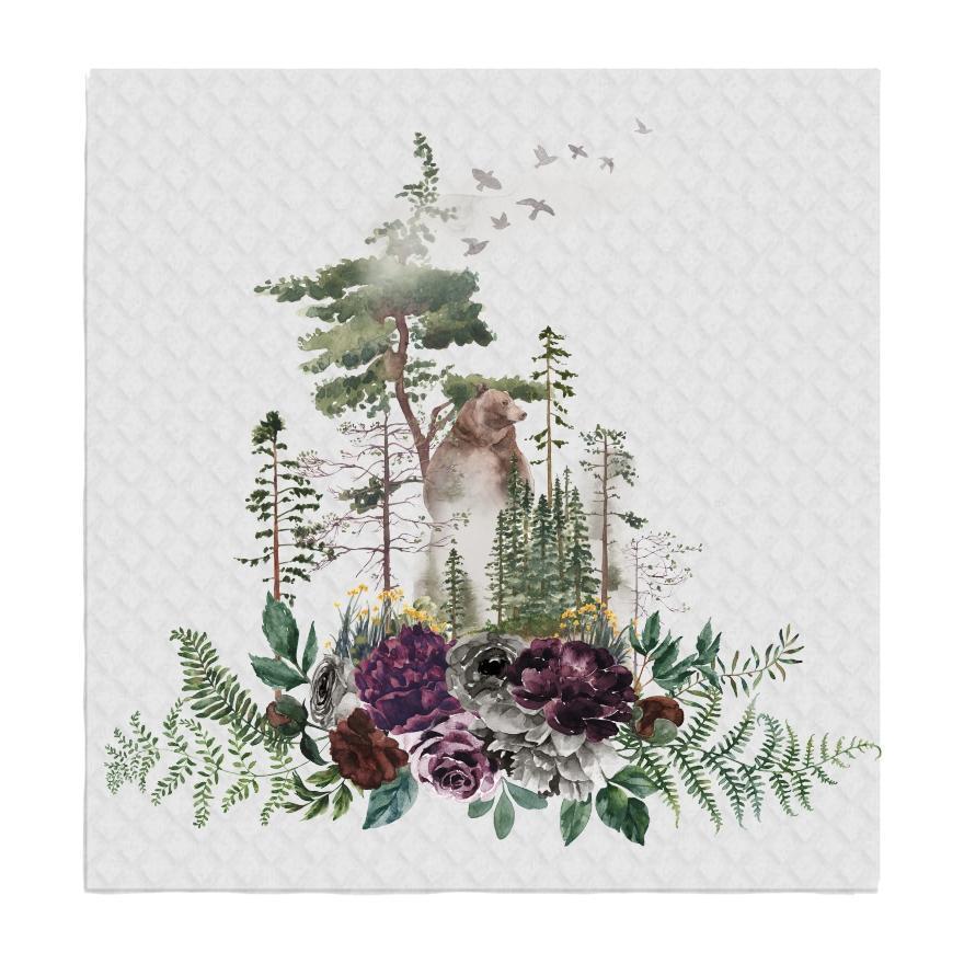 Swedish Sponge Dish Cloth Bear Forest