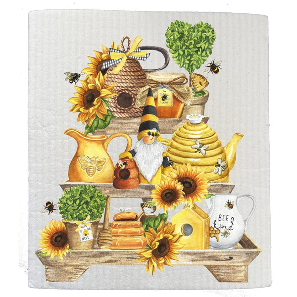 Swedish Sponge Dish Cloth |Bee Kind Honey Bees