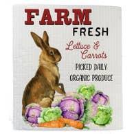 Swedish Sponge Dish Cloth | Easter Bunny Lettuce Carrot Farm