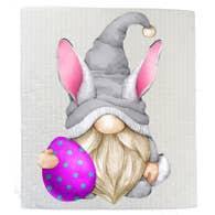 Swedish Sponge Dish Cloth | Easter Gnome Purple Easter Egg