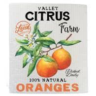 Swedish Sponge Dish Cloth | Farm Fresh Citrus Oranges