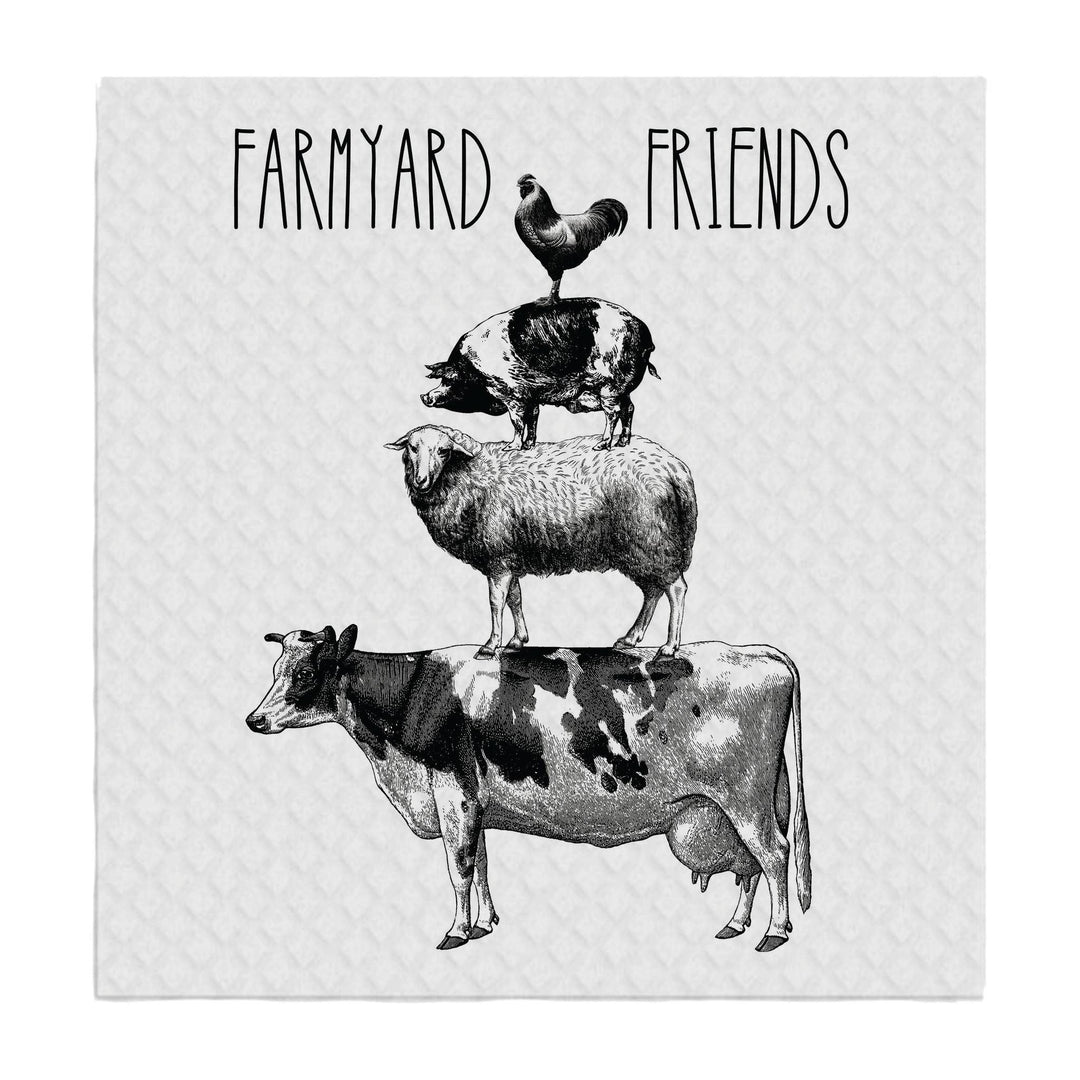 Swedish Sponge Dish Cloth Farmyard Friends