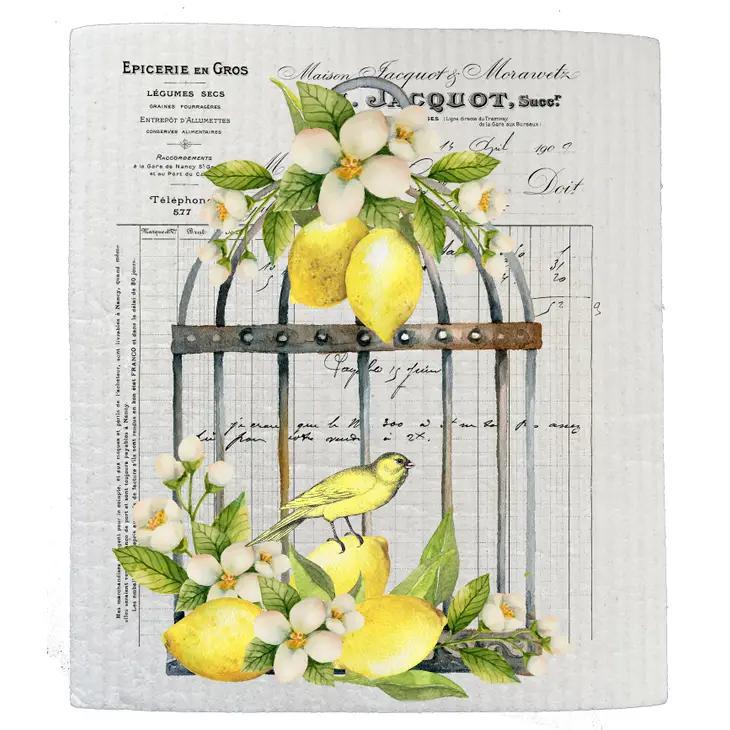 Swedish Sponge Dish Cloth | French Lemons Bird Cage