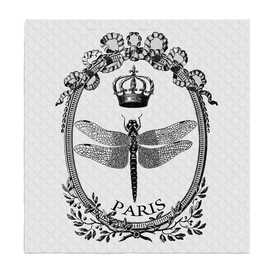Swedish Sponge Dish Cloth Paris Dragonfly