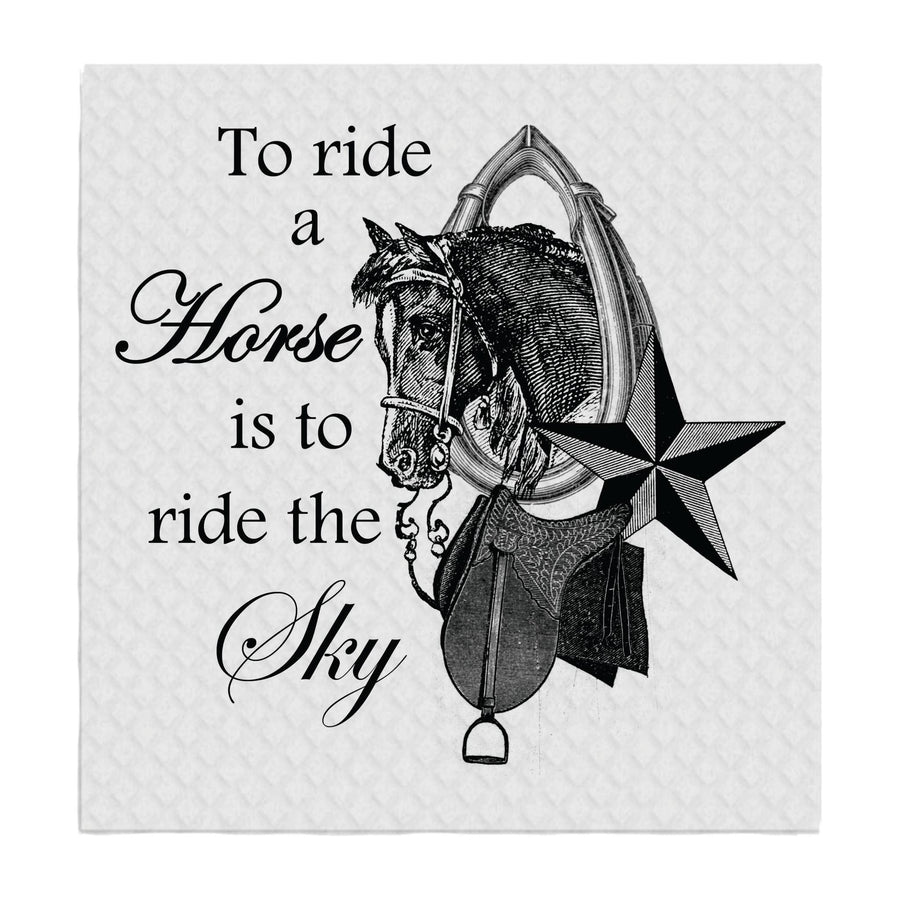 Swedish Sponge Dish Cloth Ride A Horse