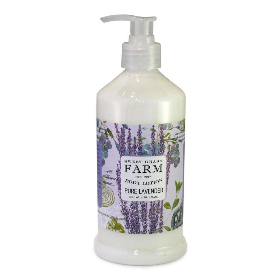 Sweet Grass Farm Body Lotion With Wildflower Extracts Pure Lavender