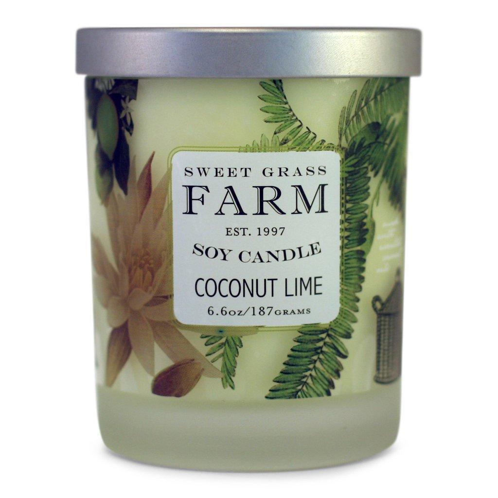 Sweet Grass Farm Soy Wax Candle Coconut Lime