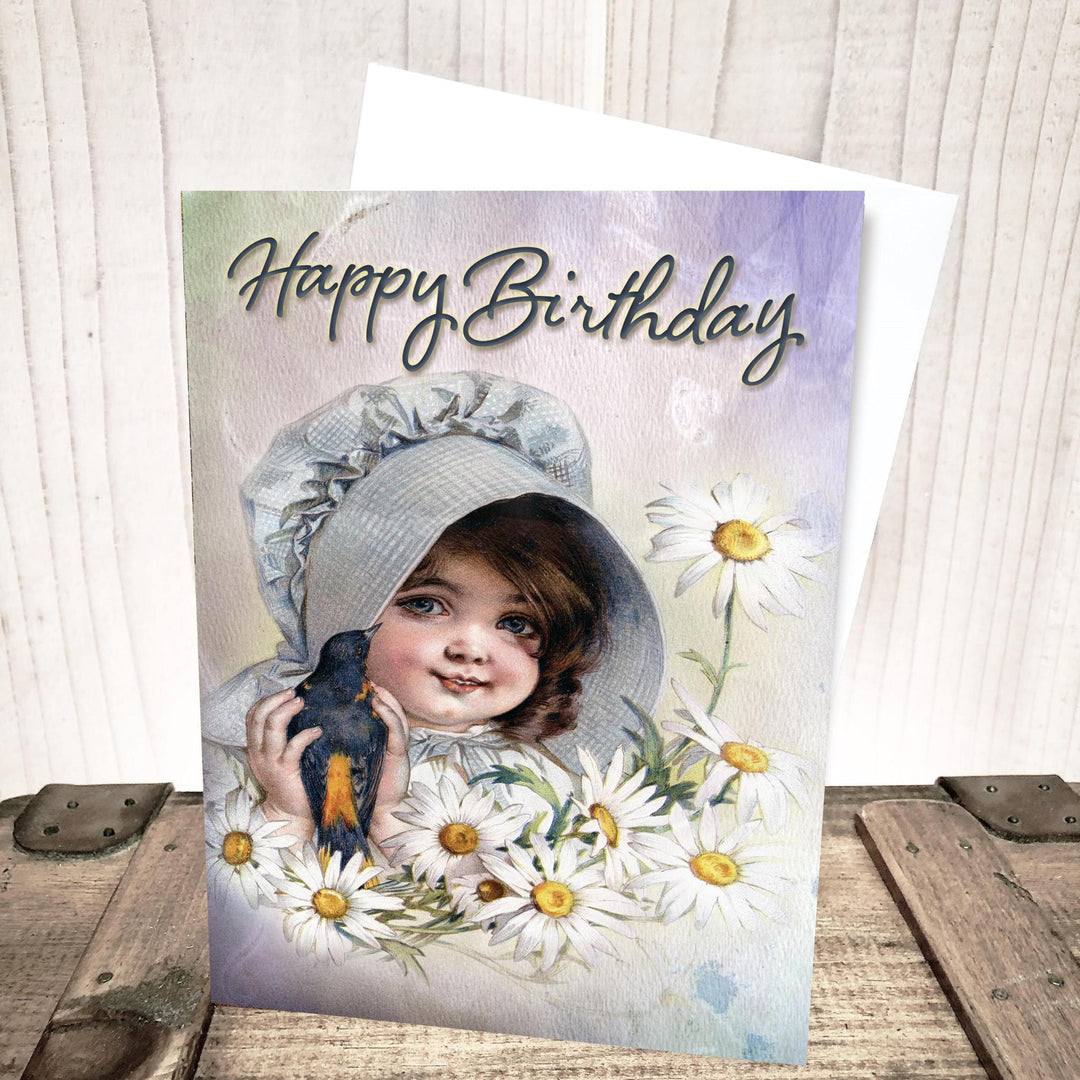 Sweet Pioneer Girl Birthday Card by Yesterday's Best