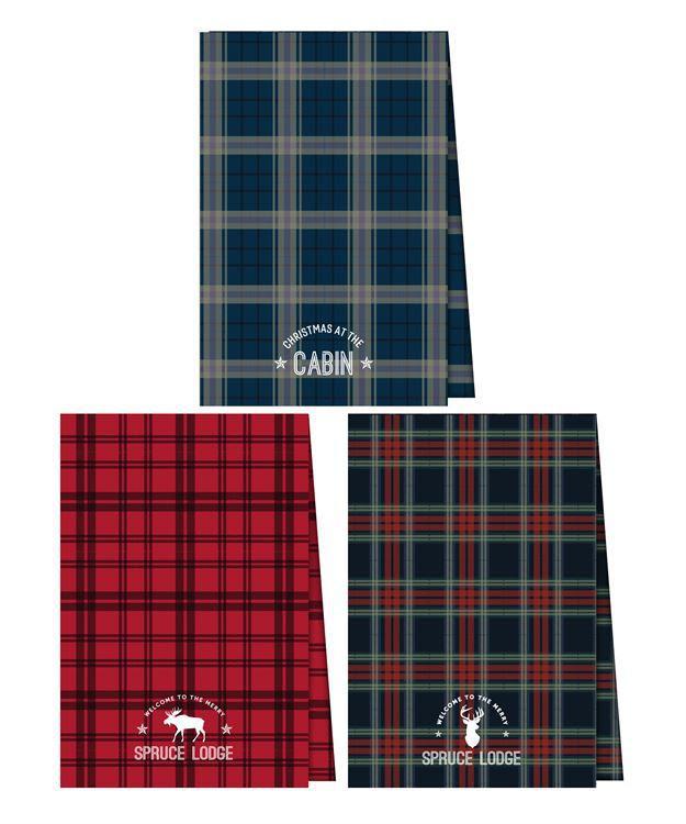 Tea Towel | Plaid Cabin