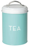 Retro Coffee & Tea Steel Tins Tea Turquoise