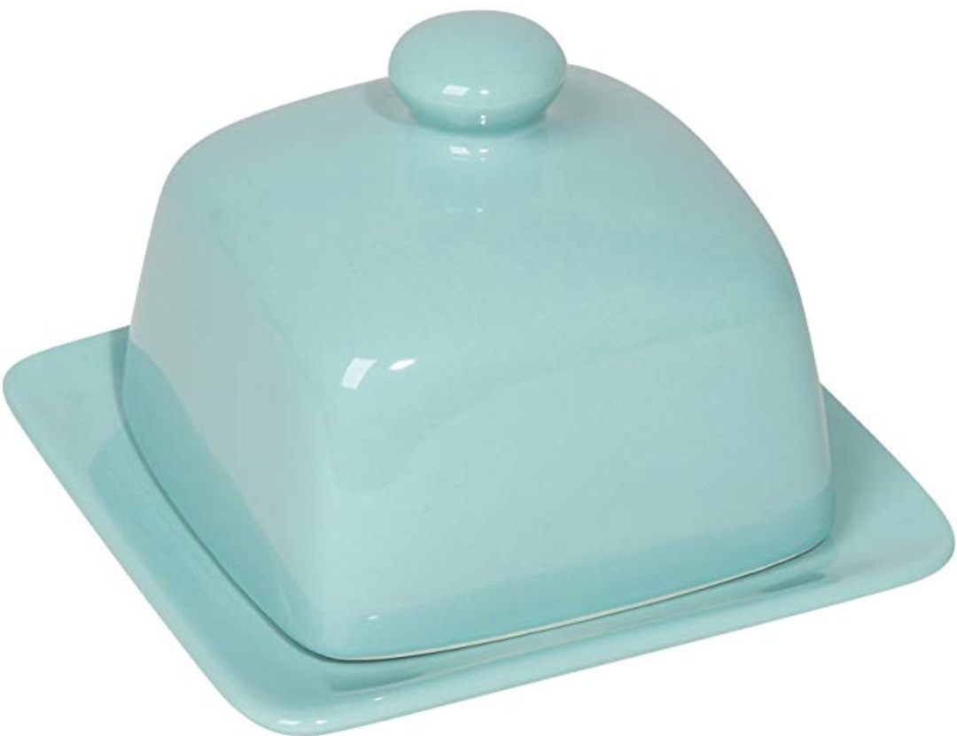 Colorful Square Butter Dishes Teal