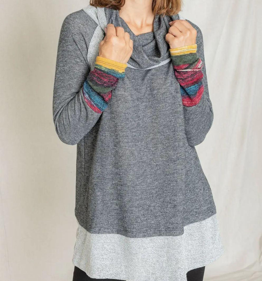 Terry Cowl Neck Tunic