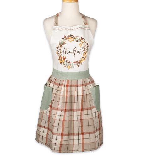 Thankful Autumn Wreath Apron