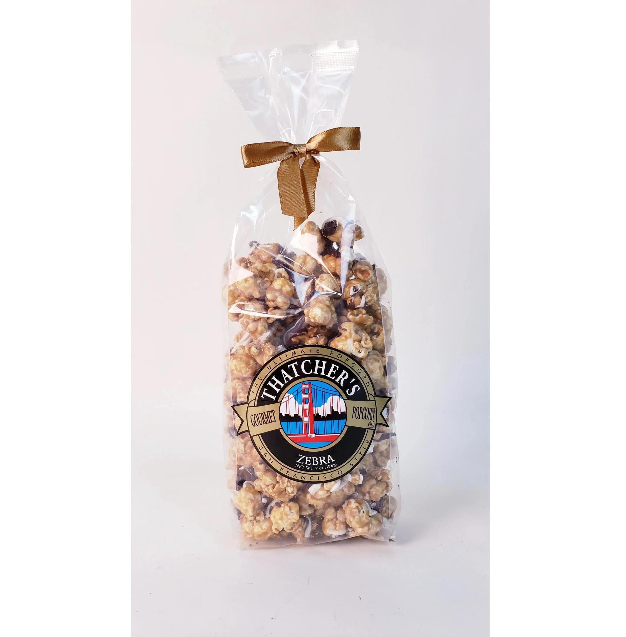 Thatcher's Gourmet Caramel Popcorn | Zebra (Dark & White Chocolate)