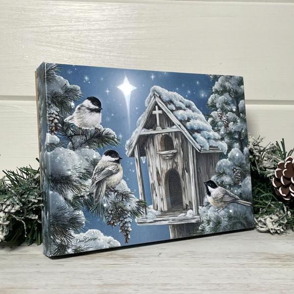 The Gift of Peace - Lighted Tabletop Canvas