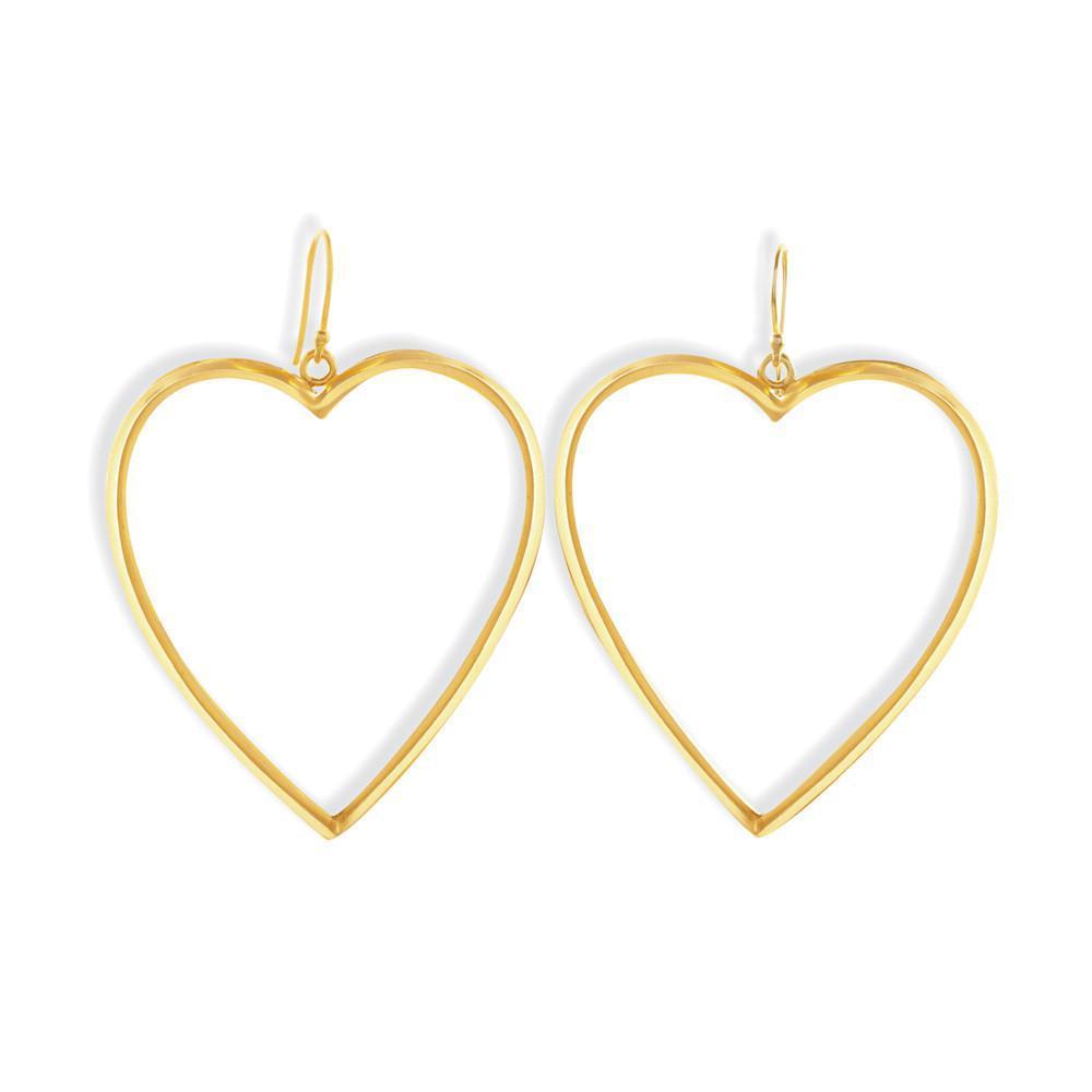 The Golden Hearts Drop Earrings