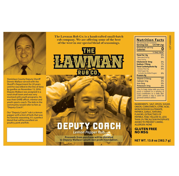 The Lawman Rub Co. | "Deputy Coach" Lemon Pepper Rub