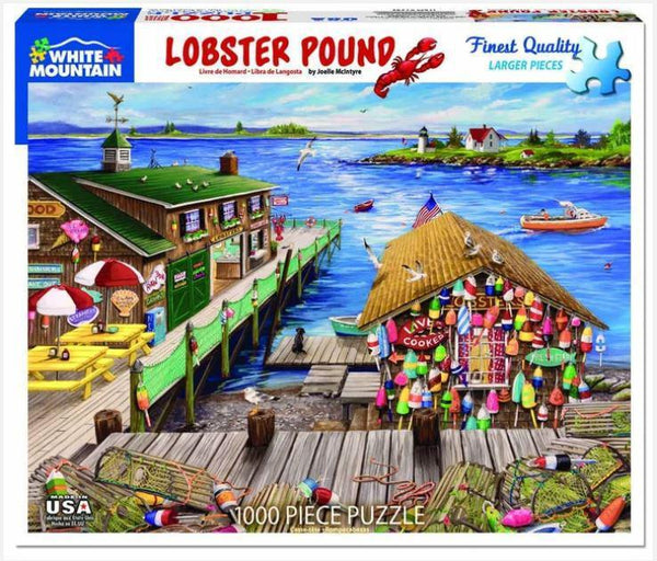The Lobster Pound 1000 Piece Jigsaw Puzzle by White Mountain Puzzle