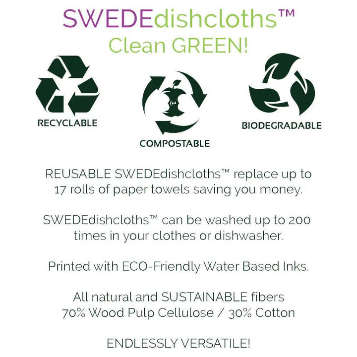 The Original SWEDEdishcloth | Colorful Zebras