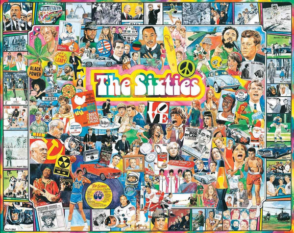 The Sixties 1000 Piece Jigsaw Puzzle by White Mountain Puzzle