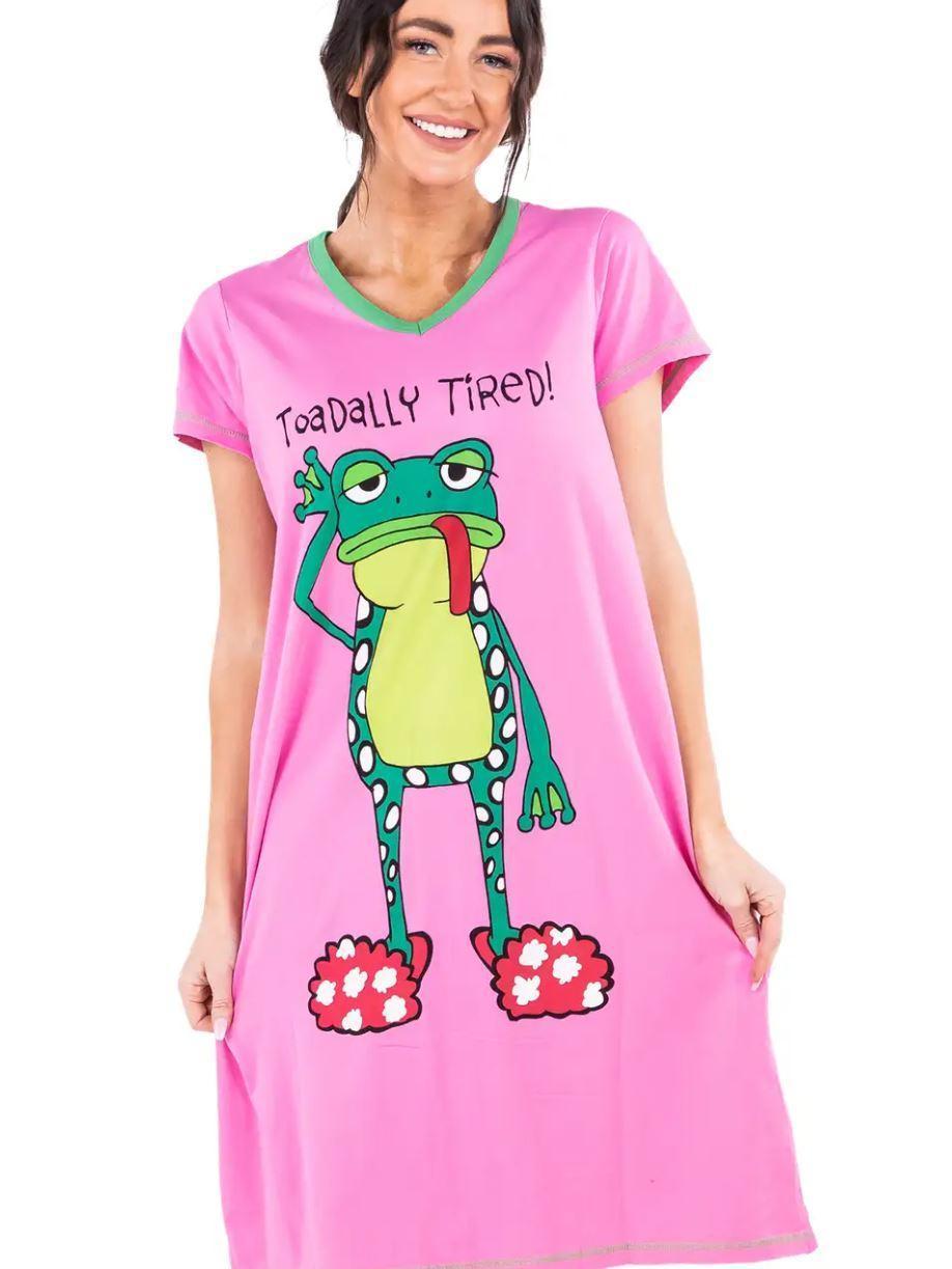 Toadally Tired Sleep Nightshirt