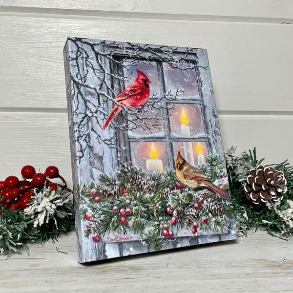 Together for Christmas - Lighted Tabletop Canvas