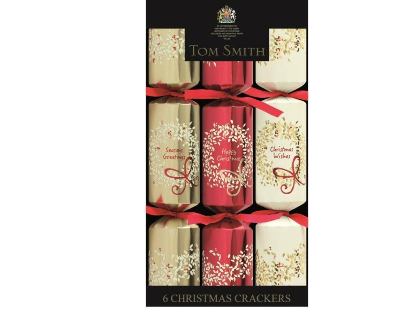 Tom Smith Christmas Crackers | Red & Gold Tree