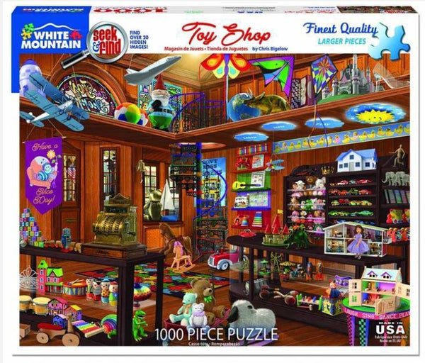 Toy Shop - Seek & Find 1000 Piece Jigsaw Puzzle by White Mountain Puzzle