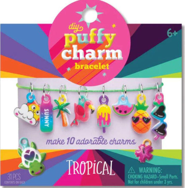 CRAFT-TASTIC® DIY Puffy Charm Bracelet Kit Tropical