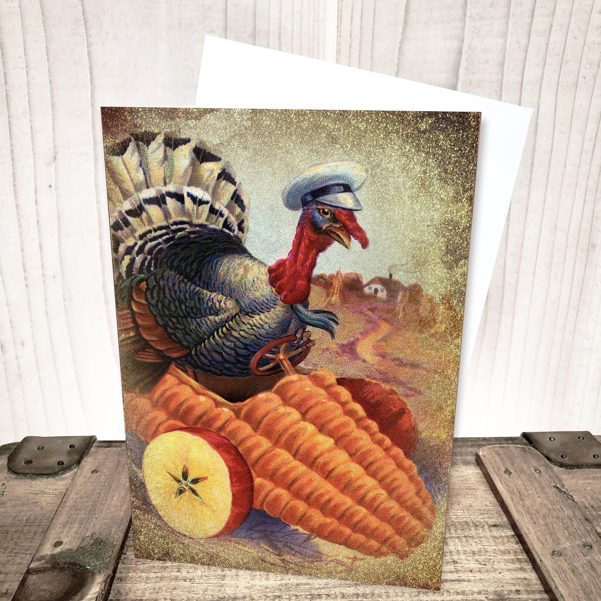 Turkey Driver Thanksgiving Card by Yesterday's Best
