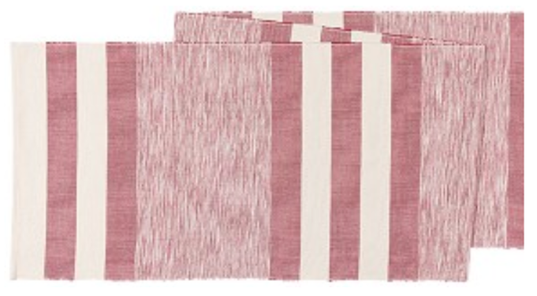 Table Runners (13" x 72") by Now Designs Twisted Yarn Garnet