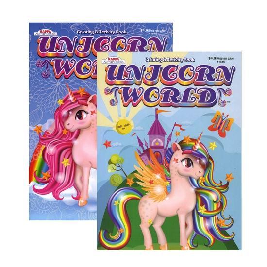 Unicorn World Coloring Book