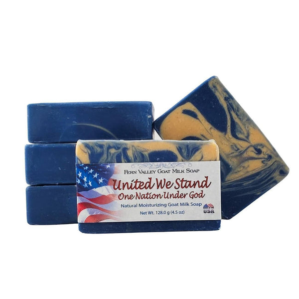United We Stand Patriotic Hand and Body Soap Fern Valley Natural Goat Milk Soap