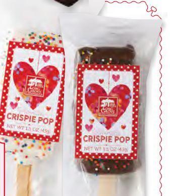 Valentine Milk Chocolate Crispie Pop