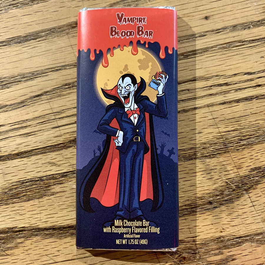Vampire Blood Milk Chocolate Bar with Raspberry Filling
