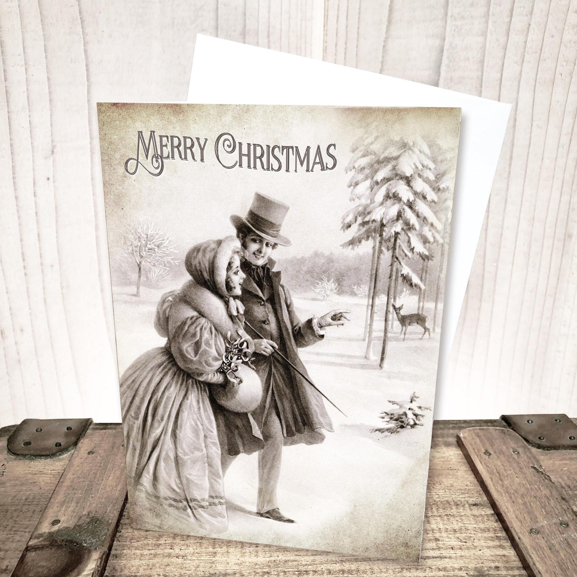 Victorian Winter Christmas Card by Yesterday's Best