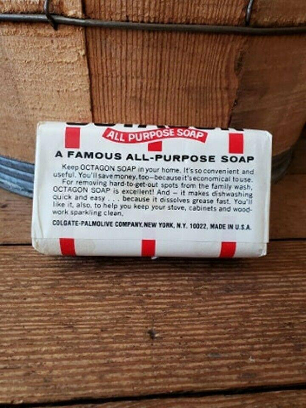 Vintage Antique Colgate's Octagon All-Purpose Large Soap 7.05 oz