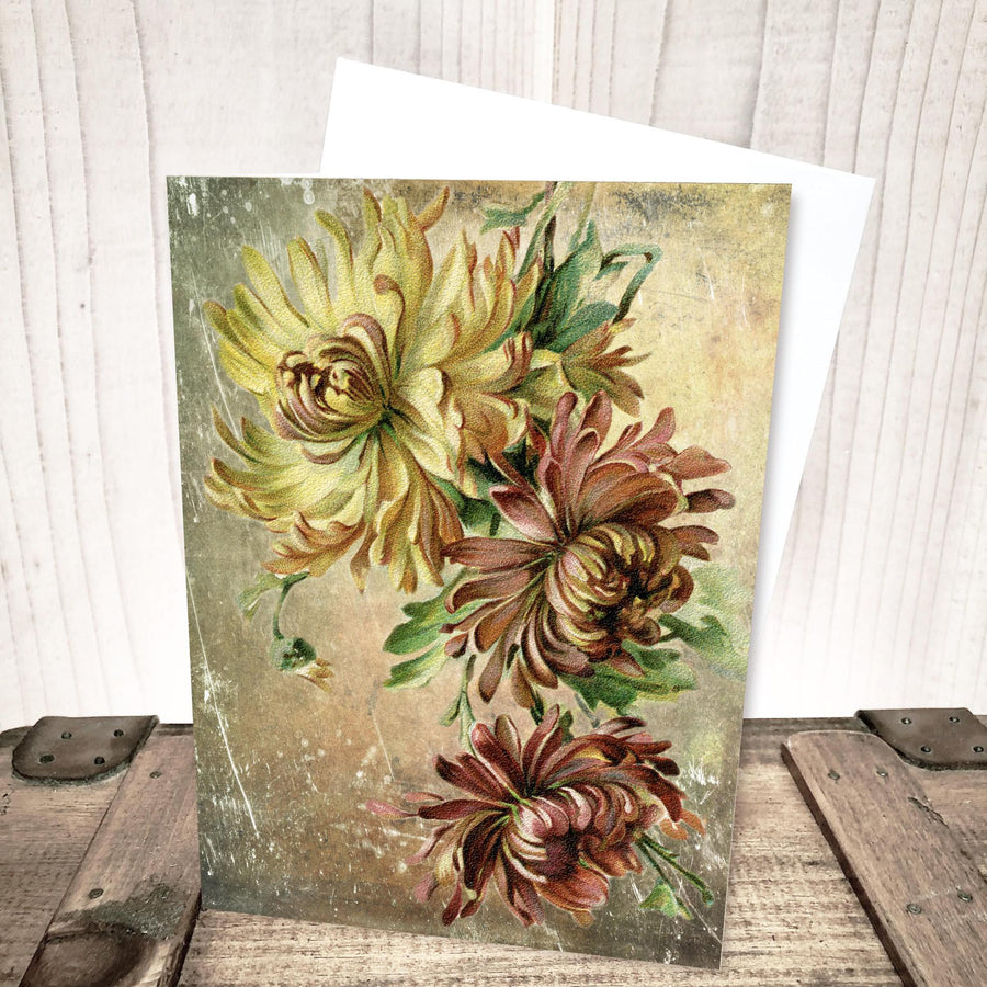 Vintage Chrysanthemum Everyday Card by Yesterday's Best