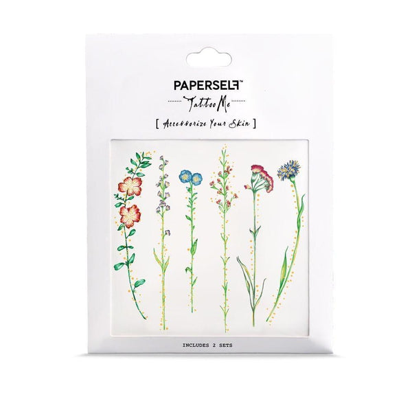 Colorful Temporary Tattoo's - Skin Accessories Vintage Flowers