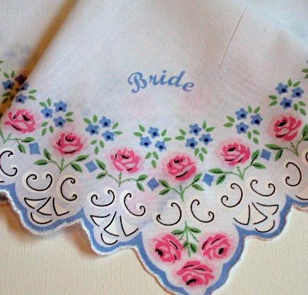 Vintage Inspired Floral Hanky | Bride