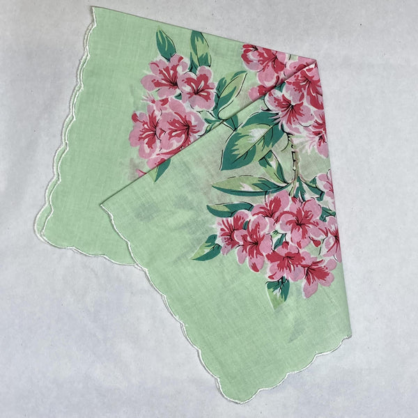 Vintage Inspired Floral Hanky | Cherry Blossoms