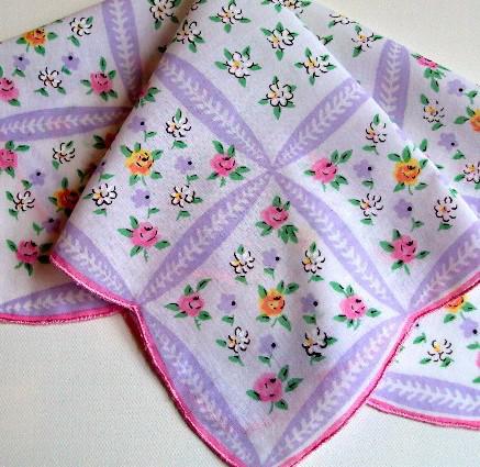 Vintage Inspired Floral Hanky | Floral Patchwork