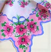 Vintage Inspired Floral Hanky | Rose & Ribbon Bouquets