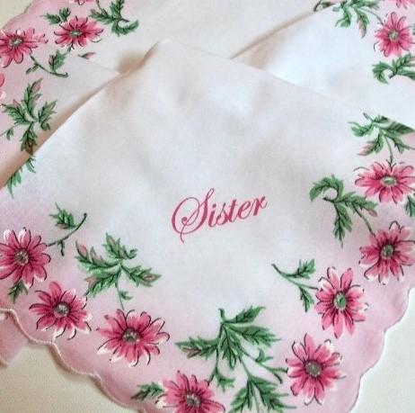 Vintage Inspired Floral Hanky | Sister