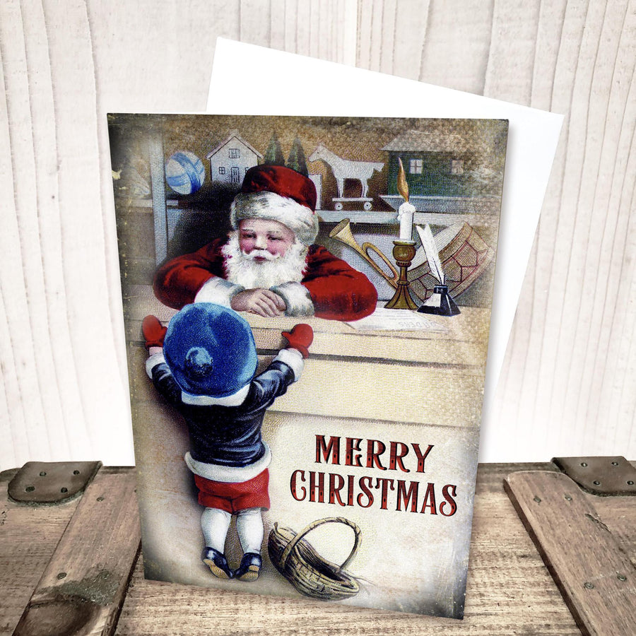 Vintage Santa Card by Yesterday's Best